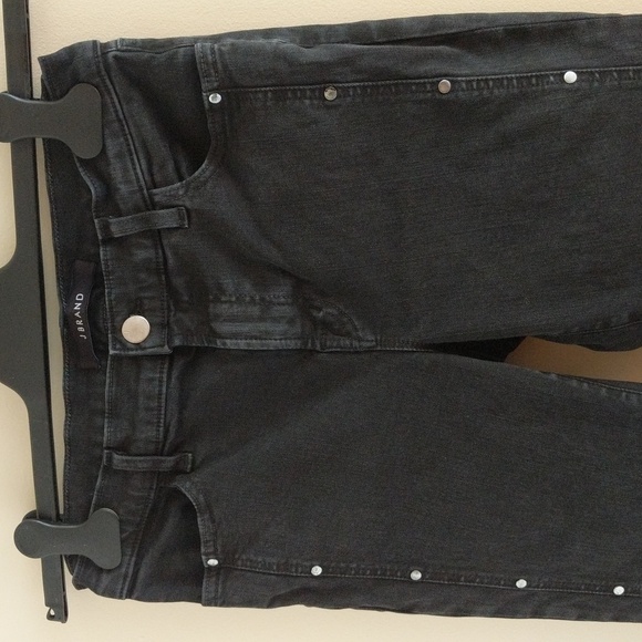 J.brand Alba Embellished Skinny Cropped Jeans - Picture 3 of 16